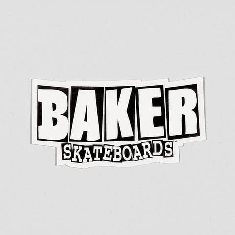 Black White V Logo - Skateboard Stickers at Rollersnakes.co.uk