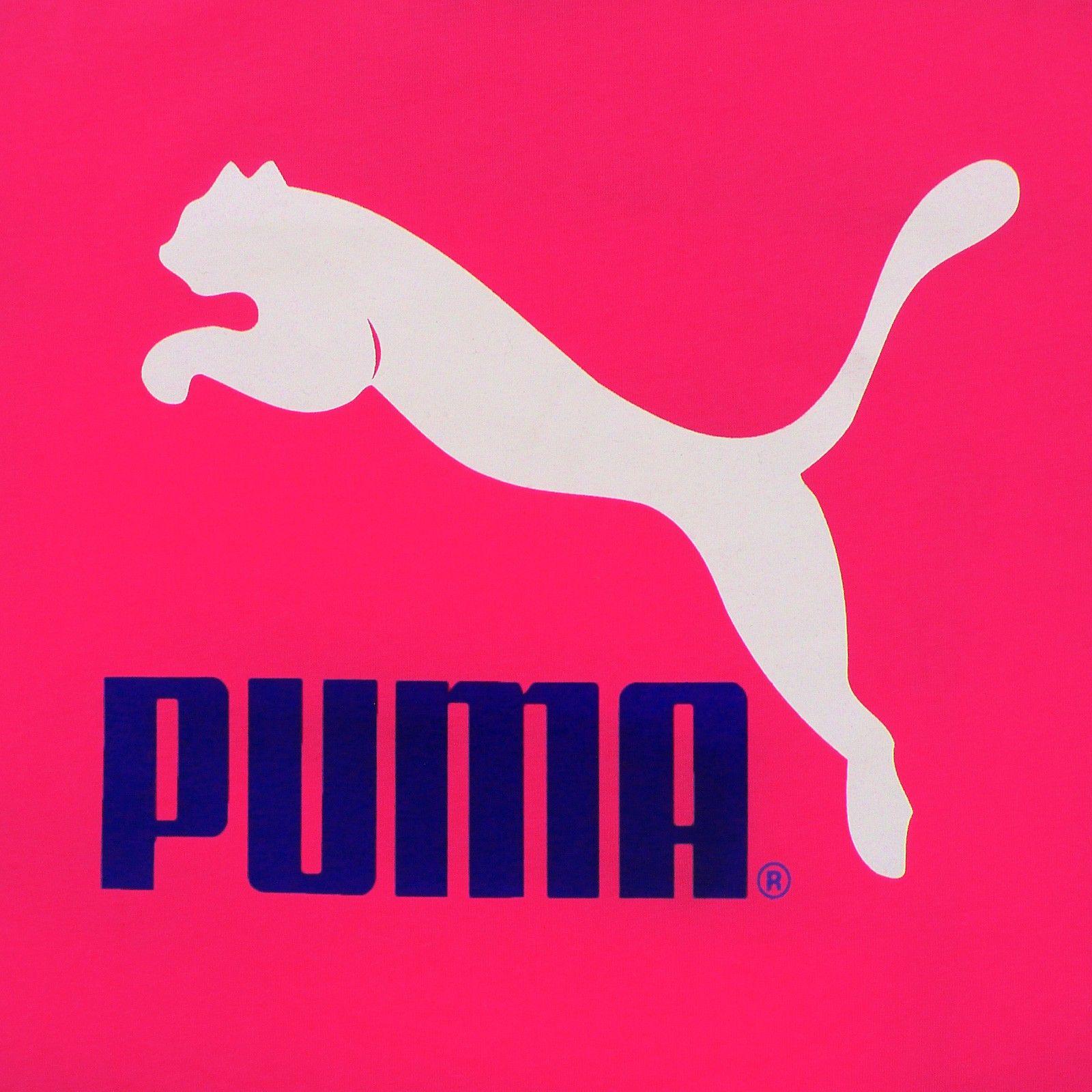 Purple Puma Logo - Puma Originals Large Logo no.1 Tee Men's T-Shirt Pink Leisure ...