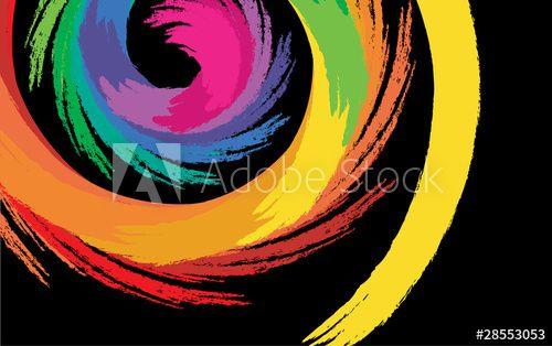 Spiral Colored Dots Logo - Abstract dot Spiral Color Background - Vector - Buy this stock ...
