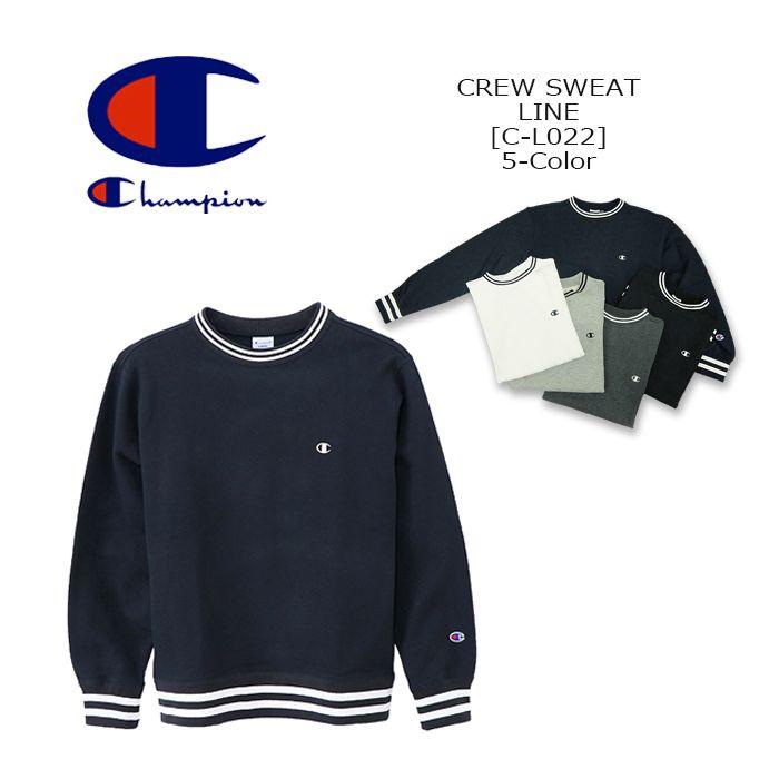 Champion Clothing Line Logo - WEST WAVE: CHAMPION (champion) Line Crew Sweat [C3-L022] BASIC sweat ...