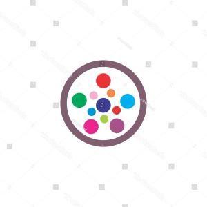 Spiral Colored Dots Logo - Spiral Objects Circle Logo Vector