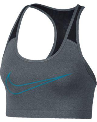 Carbon Nike Logo - New Deal Alert: Womens Nike Classic Logo Bra - Carbon Heather/Black