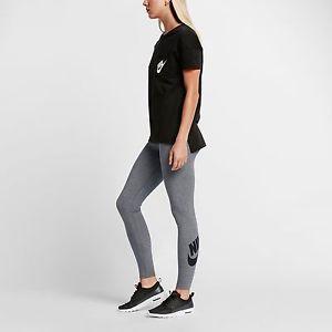 Carbon Nike Logo - New Nike Women's Leg-A-See Logo Leggings (806927-092) Carbon Heather ...