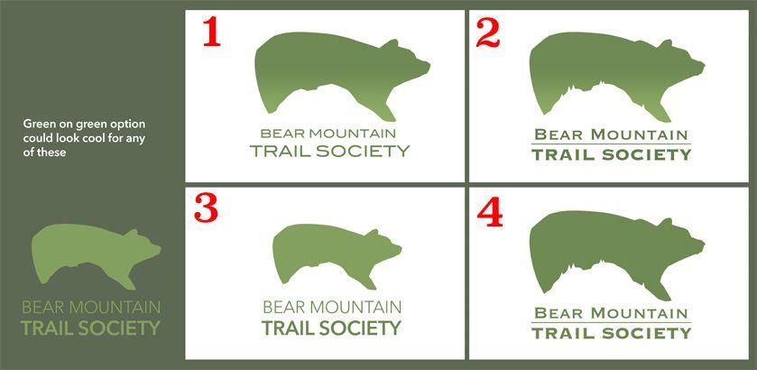Bear Mountain Logo - Bear Mountain Trail Society: Bear Mountain Logo Underway