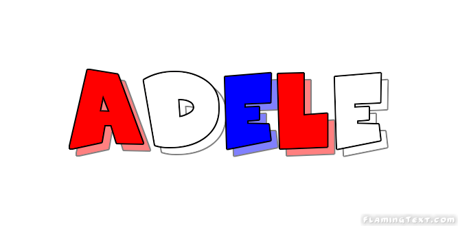 Adele Logo - United States of America Logo. Free Logo Design Tool from Flaming Text
