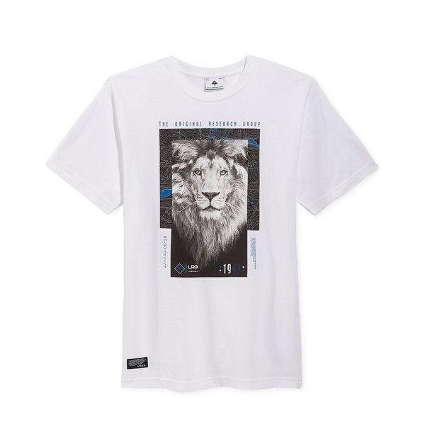 LRG Lion Logo - Shop LRG NEW White Mens Size Large L Crew Neck Lion Logo Graphic Tee ...