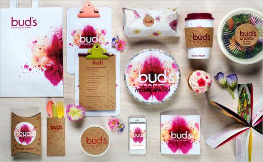 Food Flower Logo - Branding for 'Bud's' Edible Flower Food Truck - Logo Designer