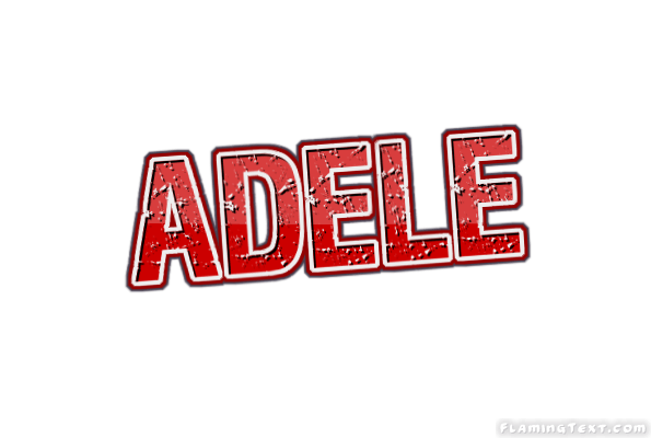 Adele Logo - Adele Logo. Free Name Design Tool from Flaming Text