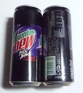 Grape Mountain Dew Logo - EMPTY Pepsi MOUNTAIN DEW Pitch Black GRAPE Cola Tall 330ml can ...