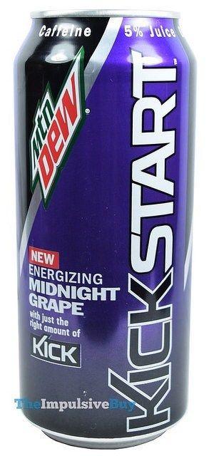 Grape Mountain Dew Logo - REVIEW: Mountain Dew Midnight Grape Kickstart Impulsive Buy