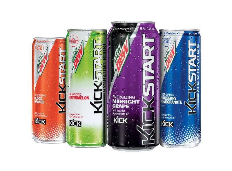 Grape Mountain Dew Logo - Mountain Dew Adds Flavors to its Kickstart Energy Drink Line