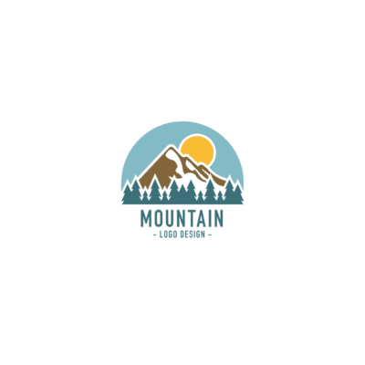 Custom Mountain Logo - Welcome to the Inkbot Design Store - Logos, Books & More!