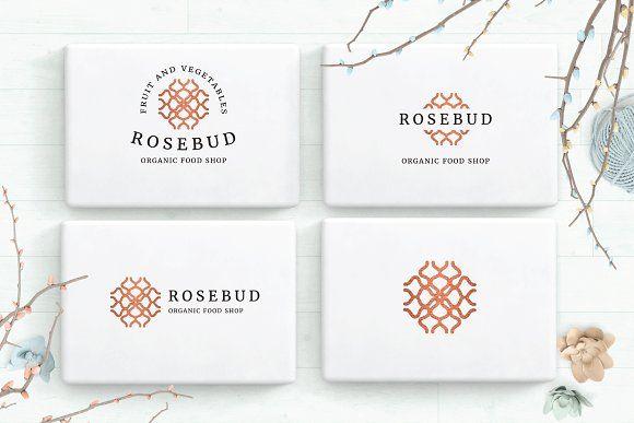 Food Flower Logo - Logo Creator - geometric minimal kit ~ Logo Templates ~ Creative Market