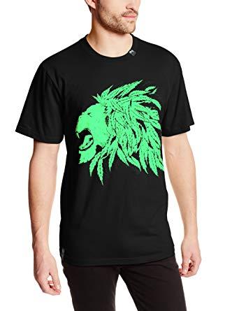 LRG Lion Logo - LRG Men's Chiefy Lion Tee T-Shirt, Black, S: Amazon.co.uk: Clothing