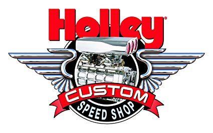 Custom Speed Shop Logo - Holley 36 279 Large Custom Speed Shop Decal: Automotive