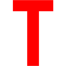 Red Letter T Logo - Red letter t icon - Free red letter icons