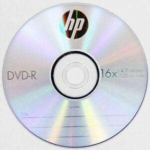 DVD Disc Logo - 10 Pack HP 16X Logo Blank DVD-R Recordable Disc Media 4.7GB with ...