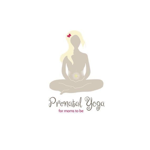 Trendy Girl Logo - Prenatal Yoga Logo Pregnancy Yoga Logo Postnatal Yoga Logo | Etsy