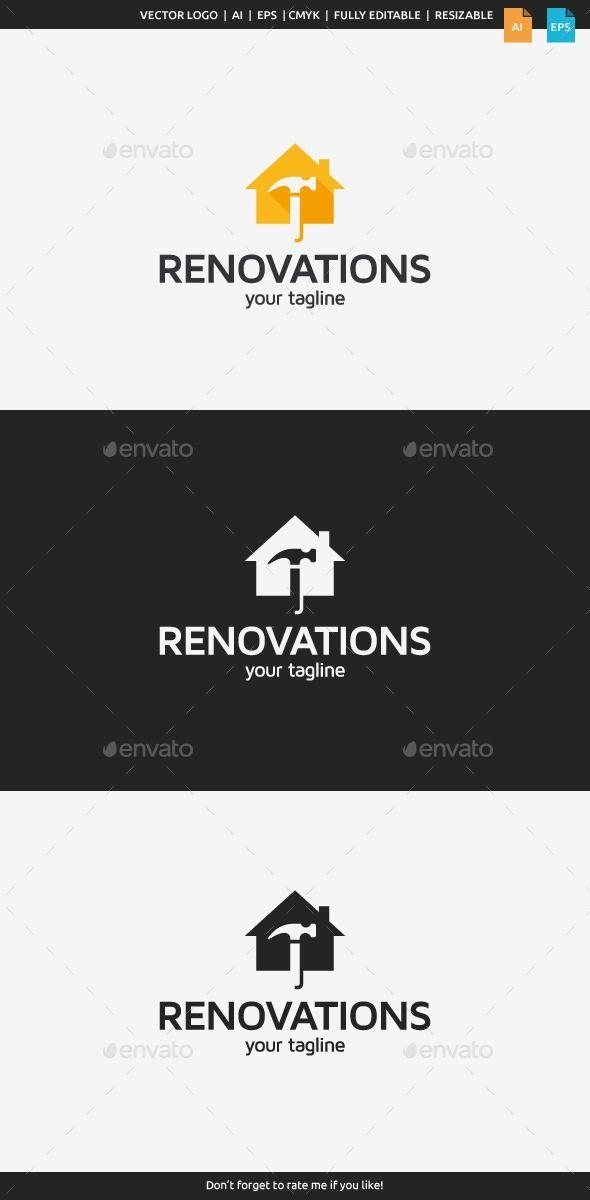 Renovation Company Logo - Home Renovations Logo Template by flatos Description This logo can