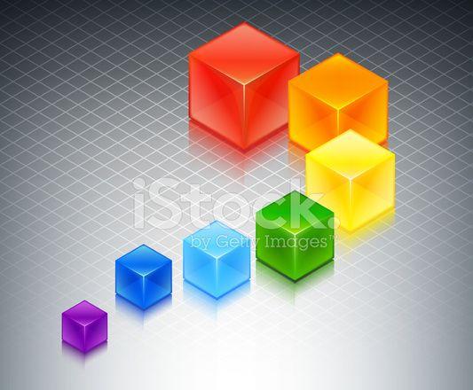 Orange Cube Swirl Logo - Swirl of Cubes on Custom Business Background Stock Vector ...