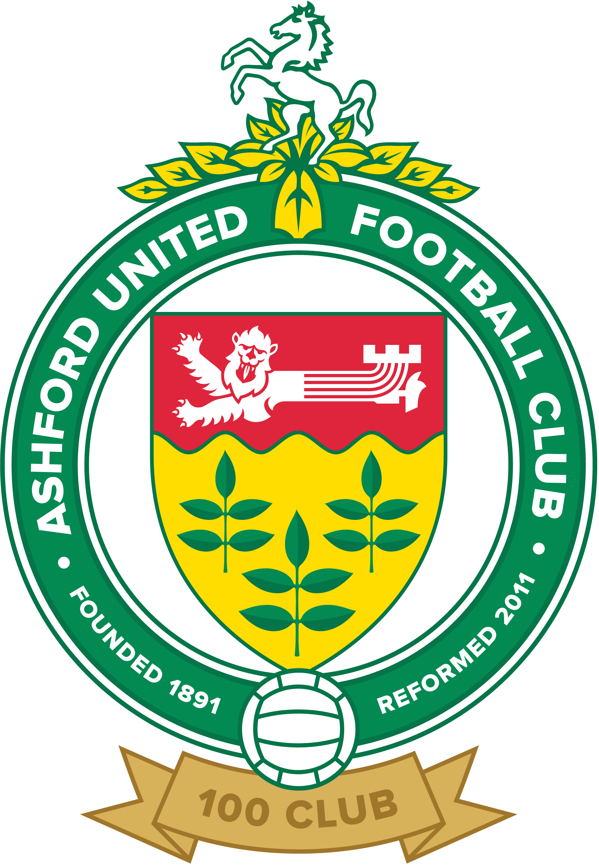 United Club Logo - AUFC-100-Club-logo — Ashford United FC