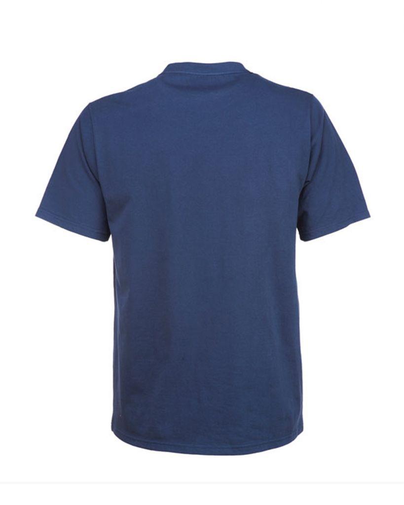 Grey and Navy Blue Logo - Dickies Horseshoe T Shirt Navy Blue