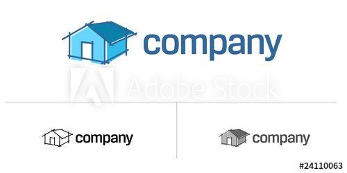 Renovation Company Logo - House logo for renovation company this stock vector
