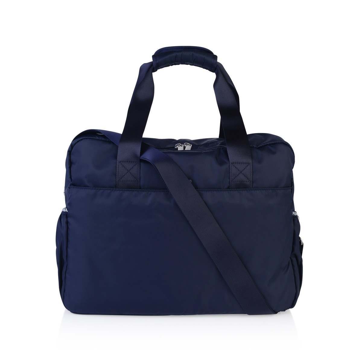 Grey and Navy Blue Logo - Armani Navy Blue Logo Baby Changing Bag