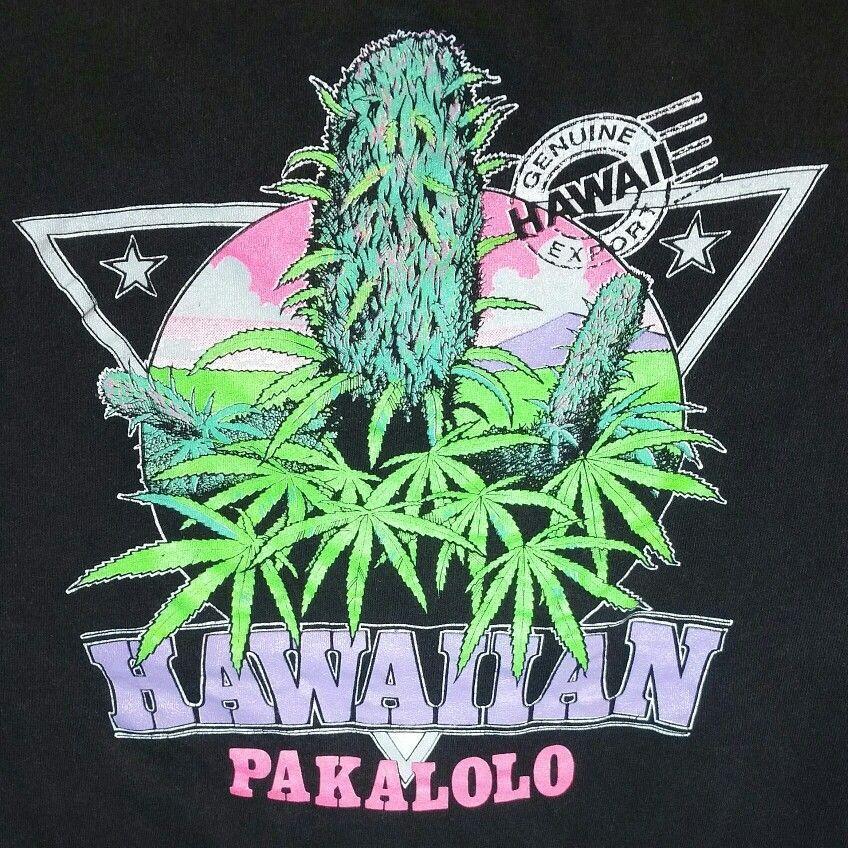 Chill Weed Logo - Vintage 80s Hawaiian Pakalolo Marijuana Shirt, Maui Wowie Weed 420 ...