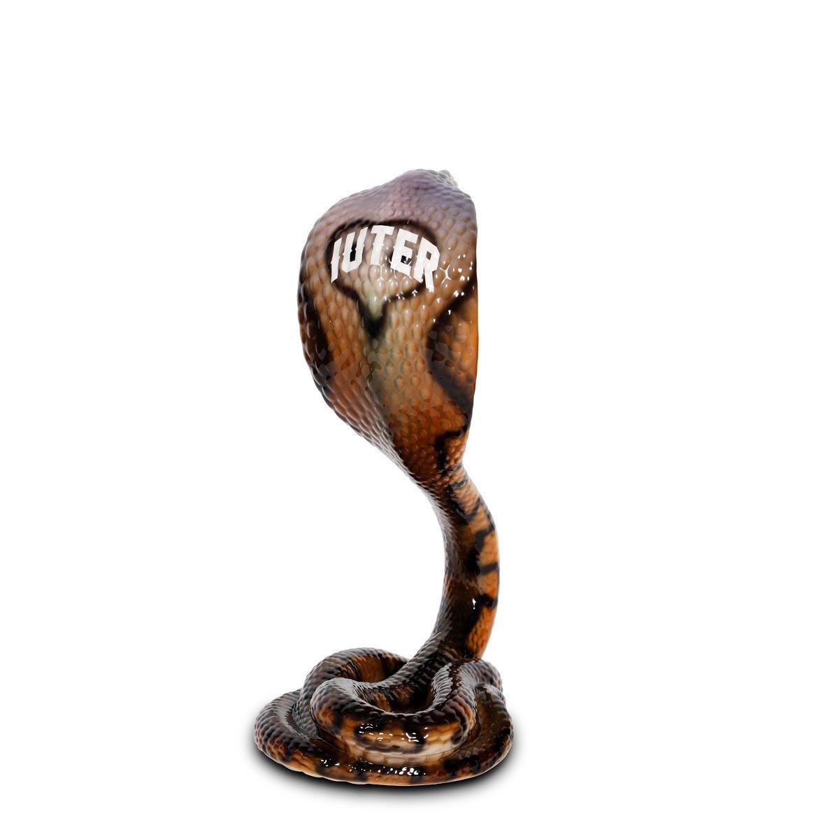 Cobra Snake Logo - MEGA COBRA 78 BROWN - Ceramic Cobra Snake With Logo 78cm