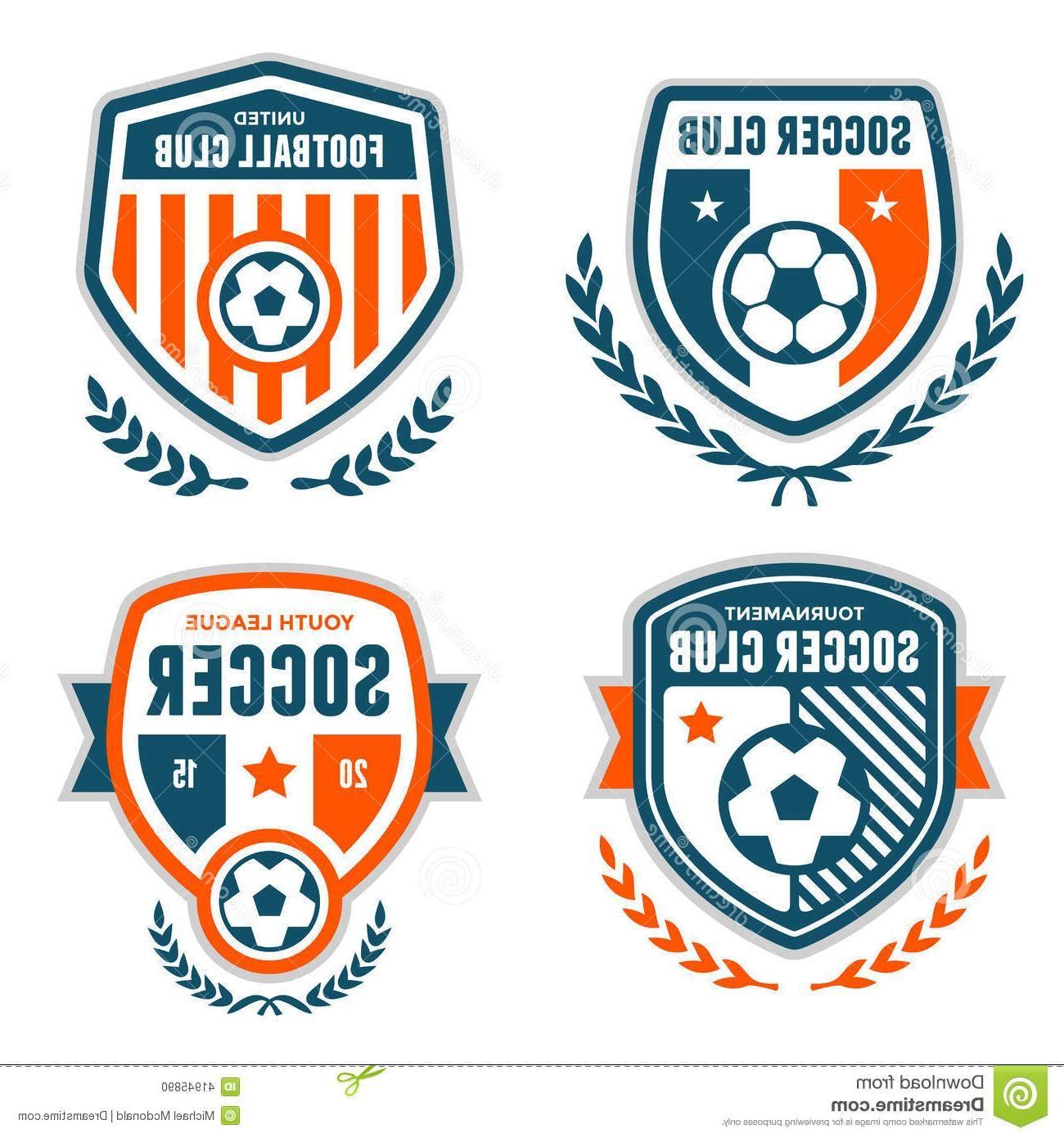 Soccer Emblems Logo - Unique Soccer Crests Set Football Emblem Designs Image