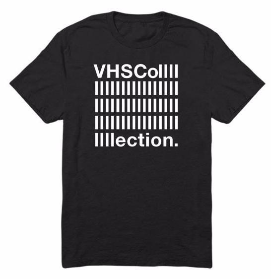 VHS Logo - Black T-Shirt with White VHS Logo – VHS Collection