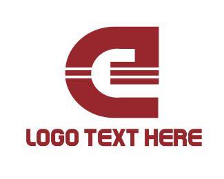 Red Letter E Logo - Letter E Logo Maker. Create Your Own Letter E Logo