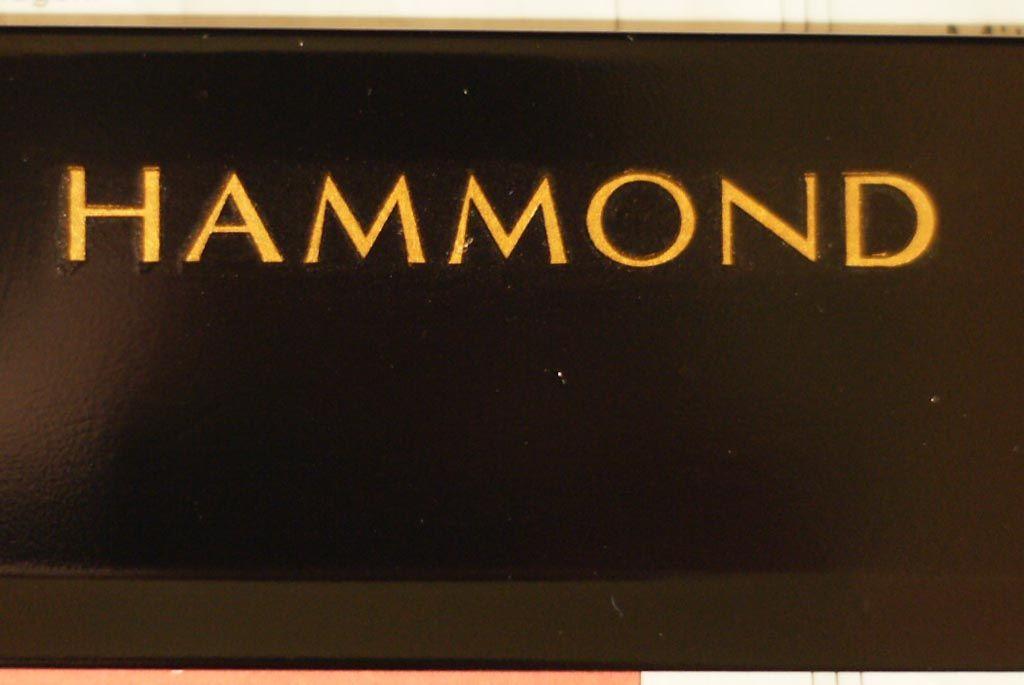 Hammond Logo - New Hammond Decal and new Felts. Hammond C2 Restoration Project
