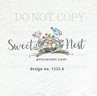 Bird in Nest as Logo - 1333 -4 birds logo, nest logo, bird nest logo, birds Logo, Nest logo ...
