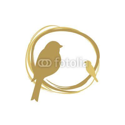 Bird in Nest as Logo - Bird Nest vector logo design. | Buy Photos | AP Images | DetailView