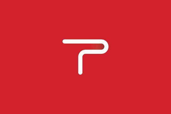 Red Letter T Logo - Letter T Minimal Logo Logo Templates Creative Market