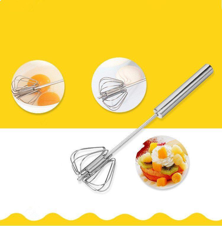 Egg Beaters Logo - 1PC Metal Egg Beater Metal Hand Pressure Rotary Semi Automatic Whisk ...