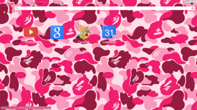BAPE Pink Camo Logo - Bape Chrome Themes - ThemeBeta