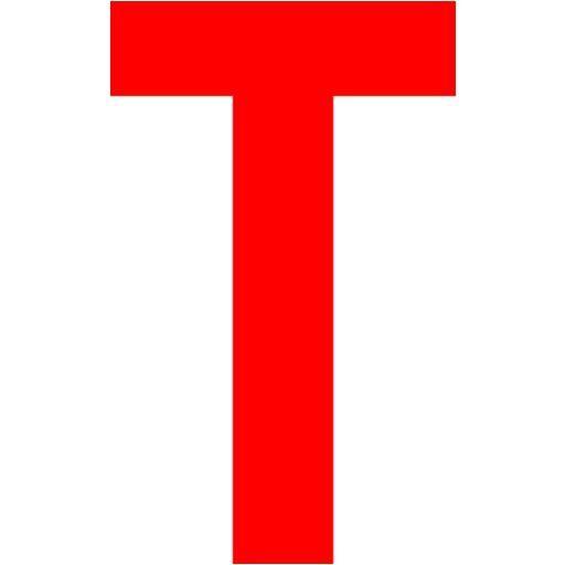 Red Letter T Logo - Red letter t icon red letter icons