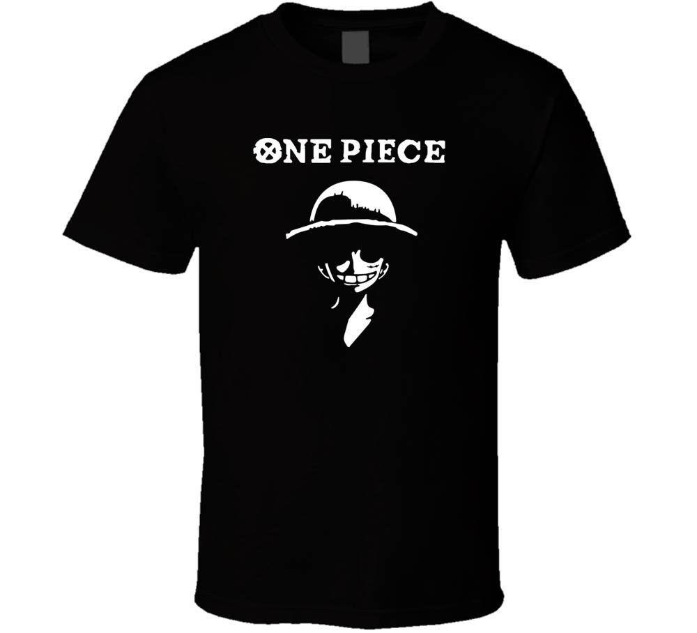 Sun Pirates Logo - One Piece Straw Hat Pirates Logo Black White Tshirt Men'S T Shirt ...