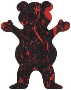 Grizzly Bear Skate Logo - Grizzly Griptape Blood Splatter Skateboard Sticker skating sk8 skate ...