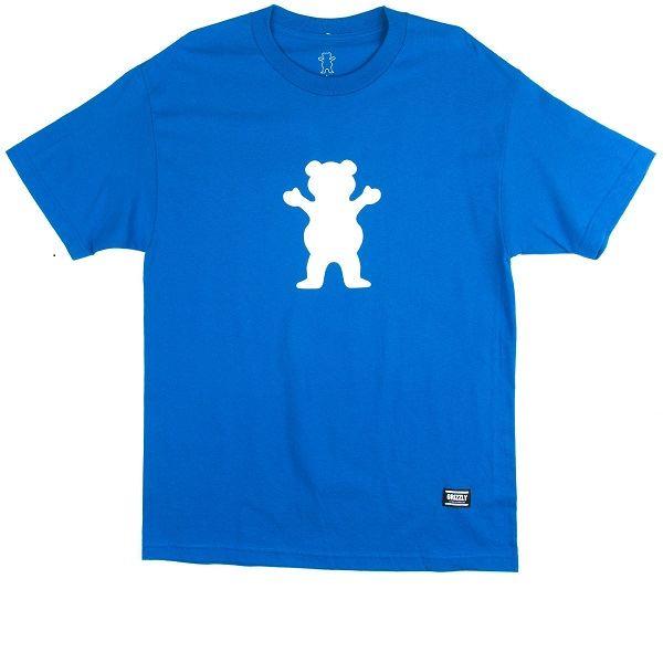 Grizzly Bear Skate Logo - Grizzly OG Bear Logo basic tee Royal at BAYSIXTY6 Skate Shop