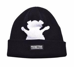 Grizzly Bear Skate Logo - Primitive x Grizzly GripTape Black Bear Fold Cuff Beanie Winter ...