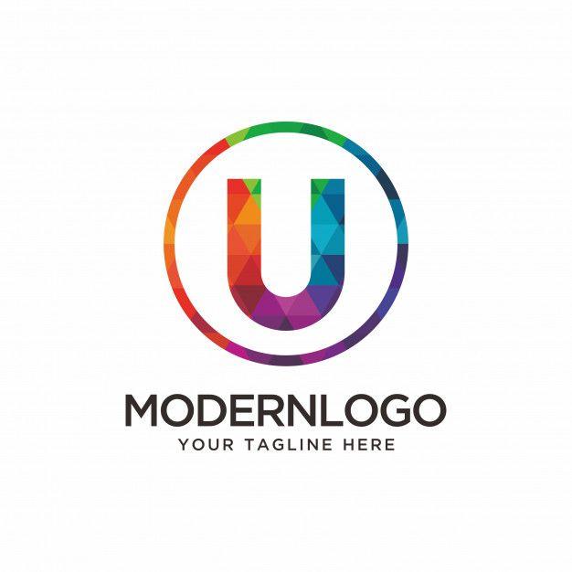 Modern U Logo - Modern, colorful letter u logo. Vector | Premium Download