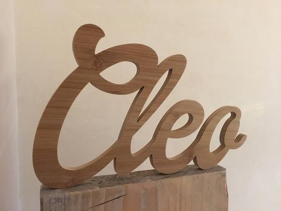 Cleo Name Logo - Cleo Name Of Wood Wood Lettering In Wood Individual Design