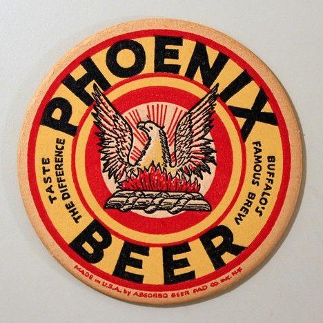 Famous Beer Logo - Phoenix Beer Large Bird In Flames Logo at Breweriana.com