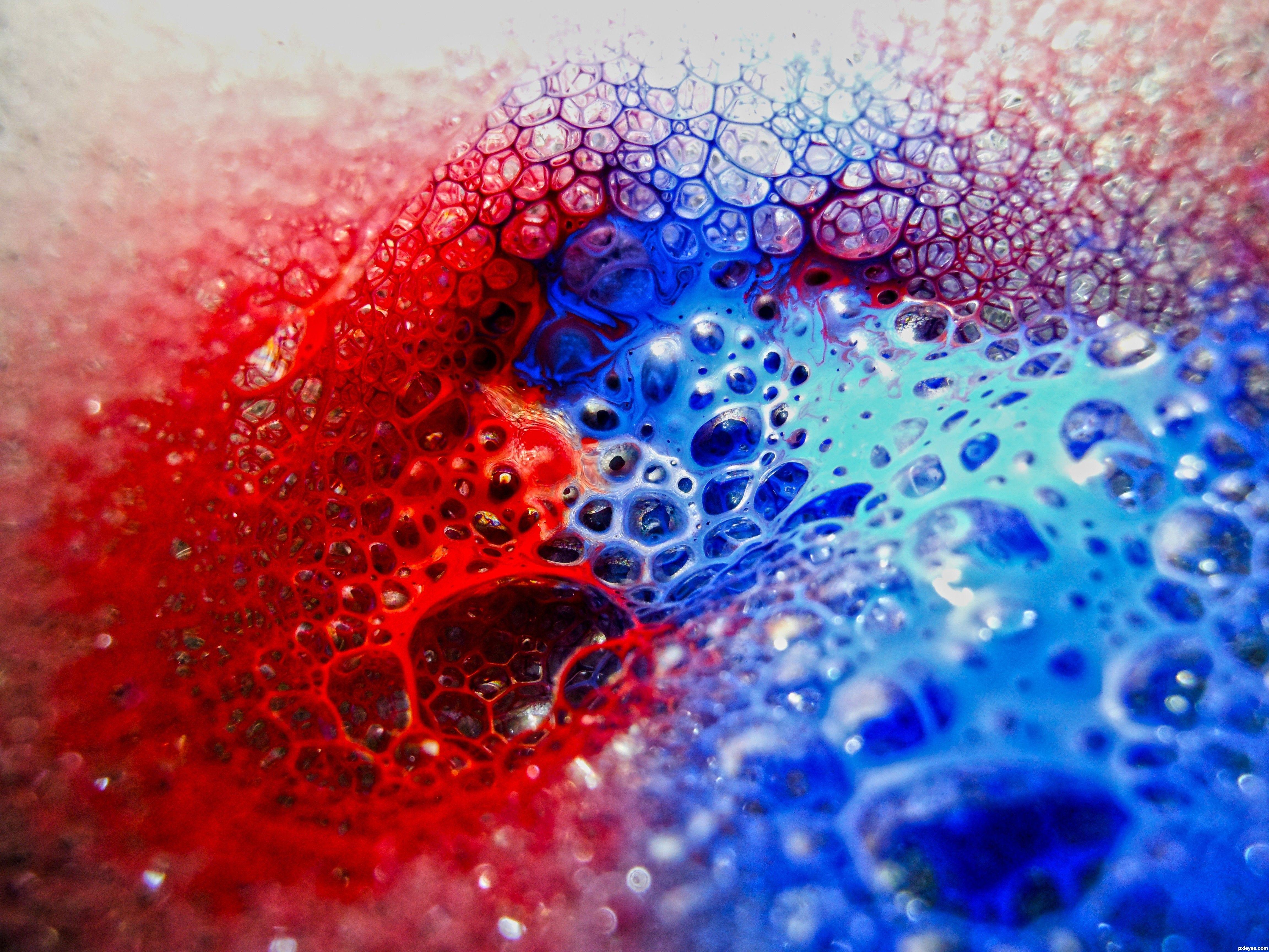 Blue and Red N Logo - Red and blue picture, by Remsphoto for: mixing liquids photography ...