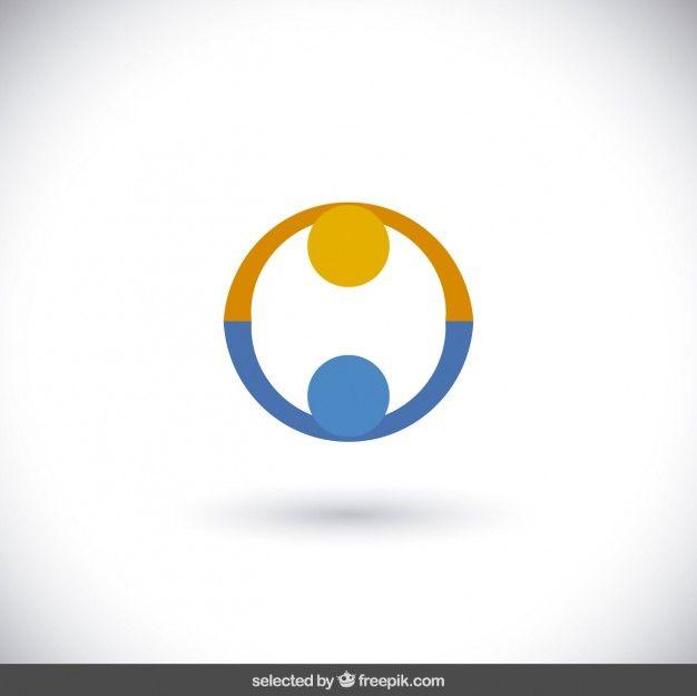 Blue Charity Logo - Orange and blue charity logo Vector