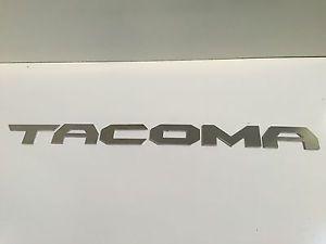 Tacoma Logo - Toyota TACOMA New Logo Letters Aluminum Emblem Decal Badge w/ 3M ...